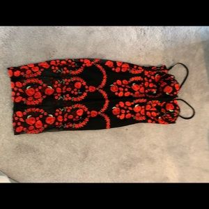 Sexy flower patterned dress